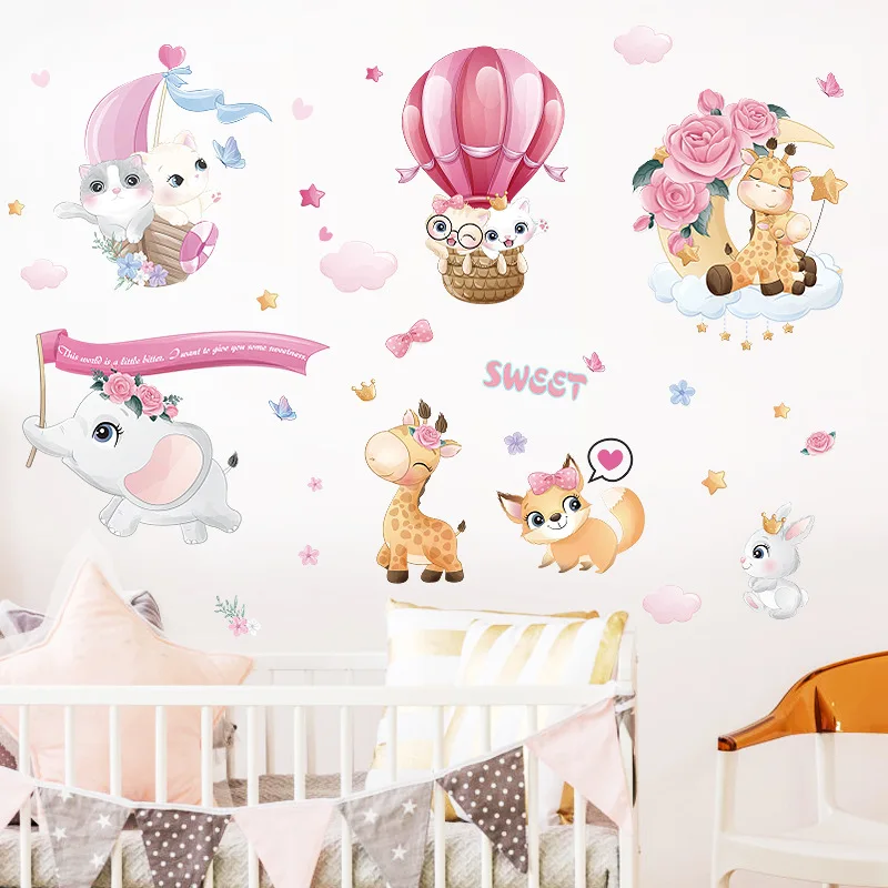 Cartoon SWEET Animal Wall Stickers Baby Kids Room Bedroom Background Home Decor Nursery Decals Decoration Cute Animals Sticker
Cartoon SWEET Animal Wall Stickers Baby Kids Room Bedroom Background Home Decor Nursery Decals Decoration Cute Animals Sticker