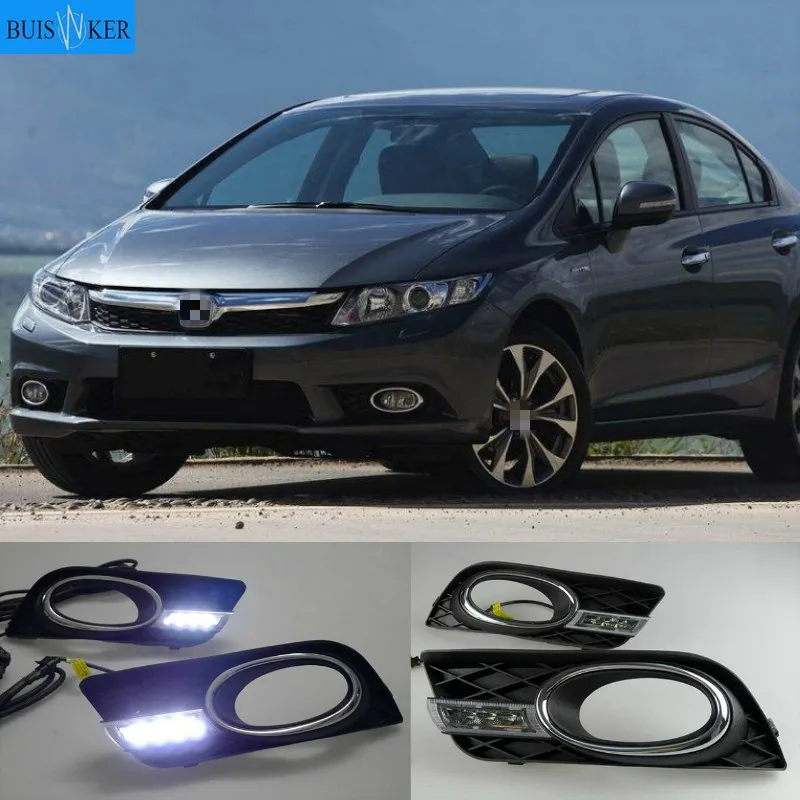 2 шт. для Honda Civic 2011 2012 2013 светодиодные 12 В DRL автомобильные дневные ходовые огни с крышками противотуманных фар указателя поворота
2 шт. для Honda Civic 2011 2012 2013 светодиодные 12 В DRL автомобильные дневные ходовые огни с крышками противотуманных фар указателя поворота