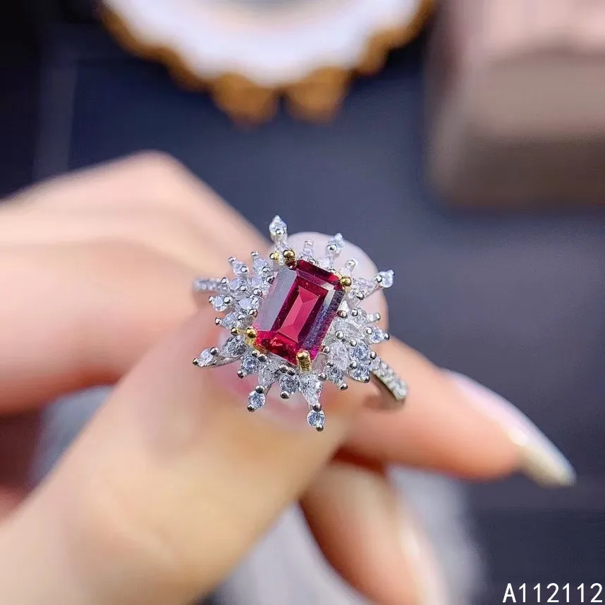 Fine Jewelry 925 Sterling Silver Inlaid With Natural Gem Luxury Popular Rectangle Lady's OL Style Pyrope Garnet Ring Support Det
Fine Jewelry 925 Sterling Silver Inlaid With Natural Gem Luxury Popular Rectangle Lady's OL Style Pyrope Garnet Ring Support Det