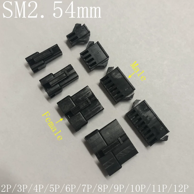 50PCS 2/3/4/5/6/7/8/9/10/11/12 Pin Pitch 2.54mm SM Female and Male wire connector housing SM-2P SM-2R JST SM2.54 
50PCS 2/3/4/5/6/7/8/9/10/11/12 Pin Pitch 2.54mm SM Female and Male wire connector housing SM-2P SM-2R JST SM2.54
