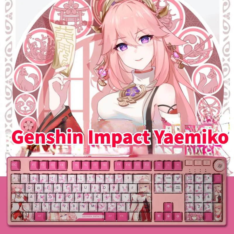 Genshin Impact Yaemiko KeyCaps Game Character Key Caps PBT Material Cherry Height Mechanical Keyboard Cap 108 Keys
Genshin Impact Yaemiko KeyCaps Game Character Key Caps PBT Material Cherry Height Mechanical Keyboard Cap 108 Keys