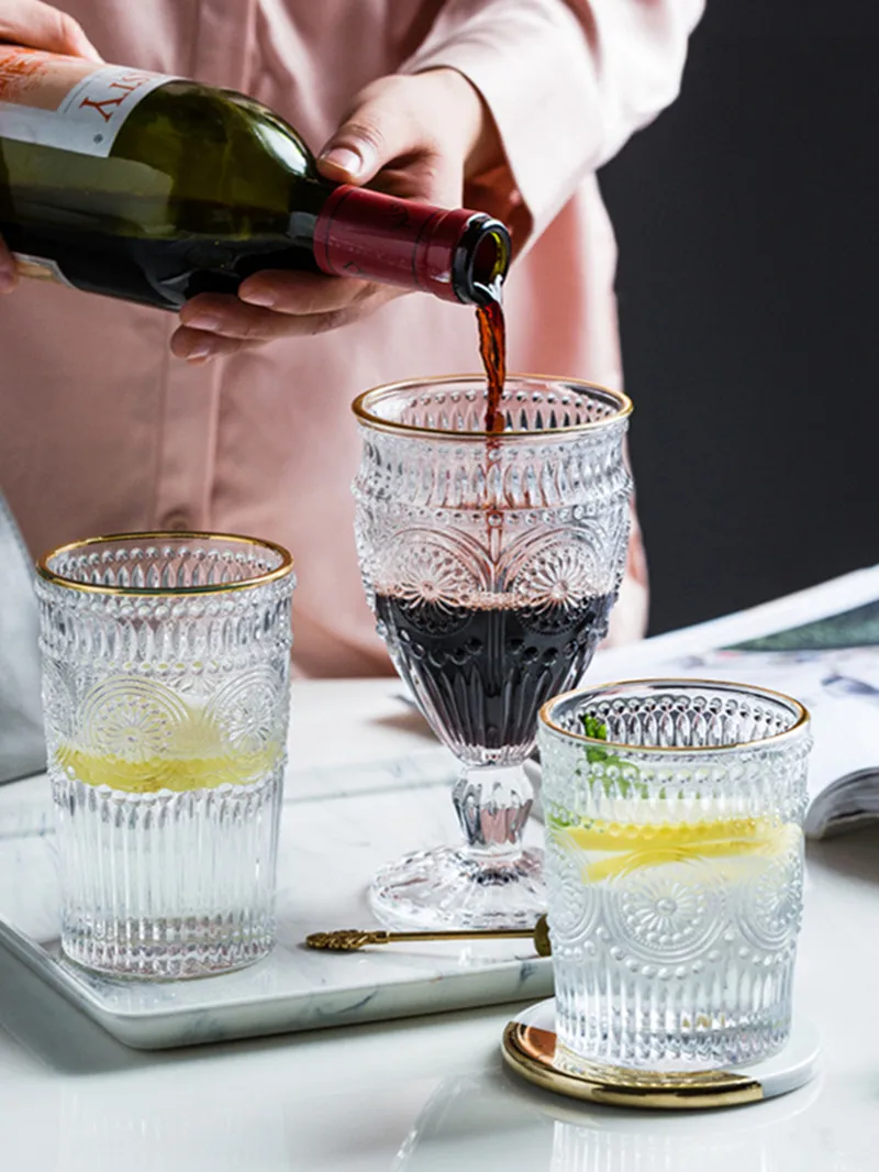 Nordic Vintage Relief Whiskey Glasses Tulips Snifter Gold Foil Milkshake Vodka Glass Cup Multi-purpose Wine Cup Creative Goblet
Nordic Vintage Relief Whiskey Glasses Tulips Snifter Gold Foil Milkshake Vodka Glass Cup Multi-purpose Wine Cup Creative Goblet