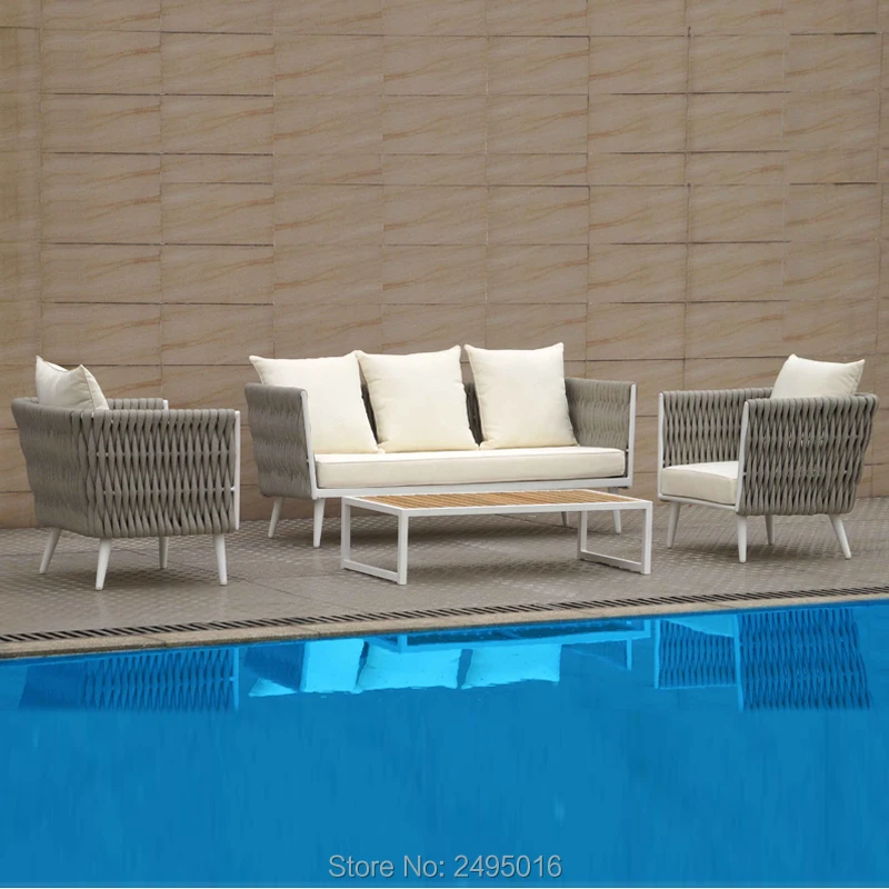 5-person outdoor furniture patio aluminum coversation set with cushion waterproof and UV resistant garden couch balcony sofa set
5-person outdoor furniture patio aluminum coversation set with cushion waterproof and UV resistant garden couch balcony sofa set