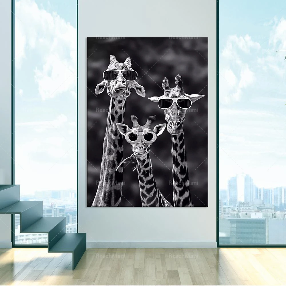 Canvas Three Giraffes with Glasses Printed Poster Home Decor Art Salon Printed Room Poster Gift Poster Office Decoration
Canvas Three Giraffes with Glasses Printed Poster Home Decor Art Salon Printed Room Poster Gift Poster Office Decoration