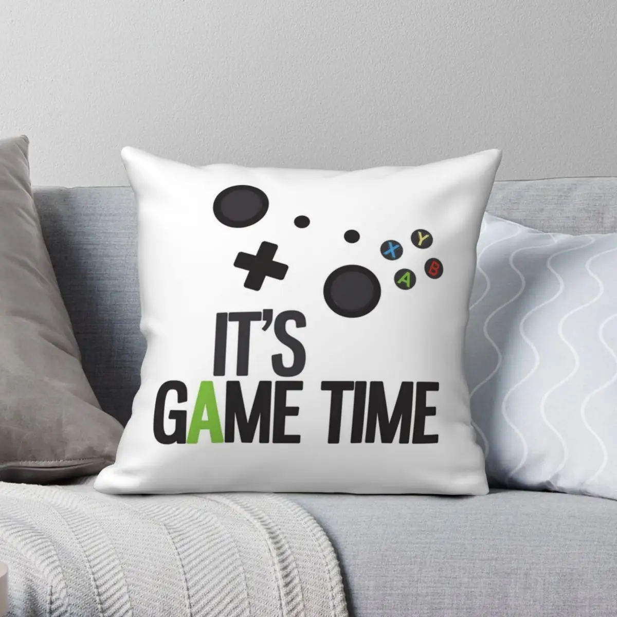 It's Game Time Square Pillowcase Polyester Linen Velvet Creative Zip Decorative Sofa Seater Cushion Cover
It's Game Time Square Pillowcase Polyester Linen Velvet Creative Zip Decorative Sofa Seater Cushion Cover