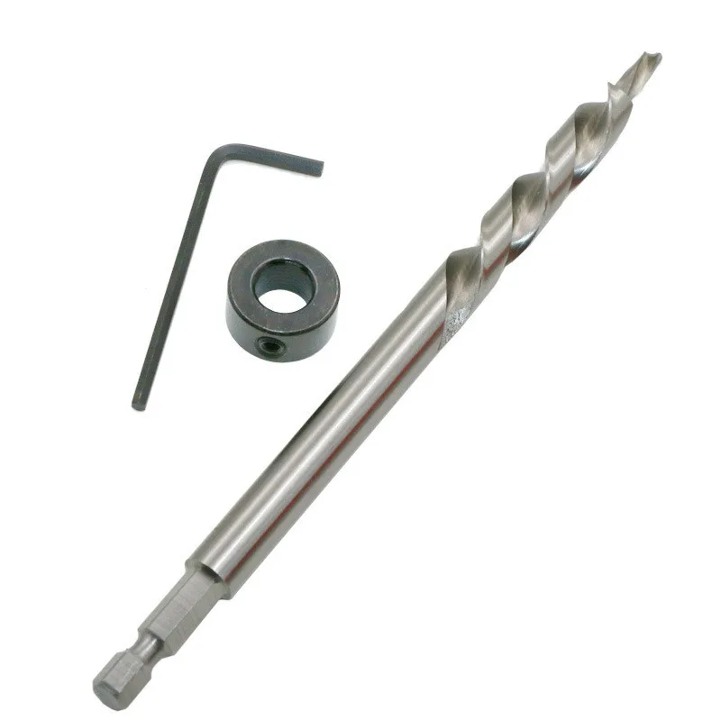 1/4" Twist Bits Oblique hole locator with Stop Collar and Wrench Set For Kreg Pocket Hole Drill Jig Guide 9mm 9.5mm Hand Tools
1/4" Twist Bits Oblique hole locator with Stop Collar and Wrench Set For Kreg Pocket Hole Drill Jig Guide 9mm 9.5mm Hand Tools