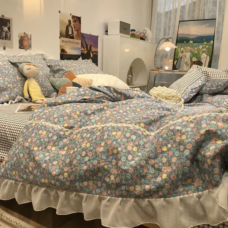 European pastoral flower bedding set adult girl,rustic cotton twin full queen king home textile bed sheet pillowcase quilt cover
European pastoral flower bedding set adult girl,rustic cotton twin full queen king home textile bed sheet pillowcase quilt cover
