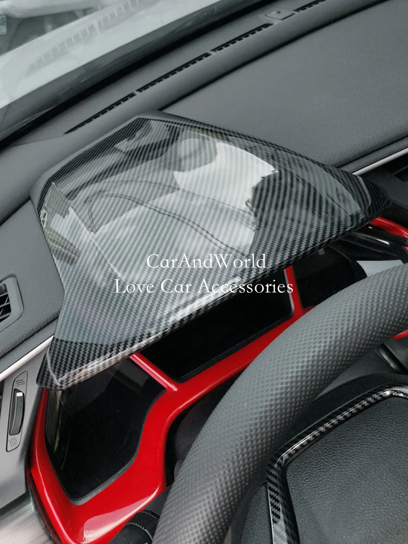 For Honda Civic 10th 2016-2021 Interior Driver Instrument Box Dash Board Panel Caps Cover Trims Carbon Fiber Car Accessories
For Honda Civic 10th 2016-2021 Interior Driver Instrument Box Dash Board Panel Caps Cover Trims Carbon Fiber Car Accessories