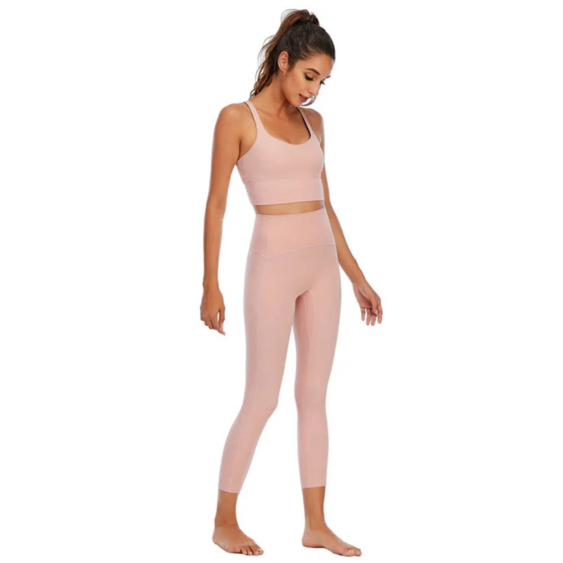No Embarrassment Line Leggings + Sports Bra 2pcs Yoga Set Women Gym Fitness Clothing High Waist Tights Running Set Sportswear
No Embarrassment Line Leggings + Sports Bra 2pcs Yoga Set Women Gym Fitness Clothing High Waist Tights Running Set Sportswear