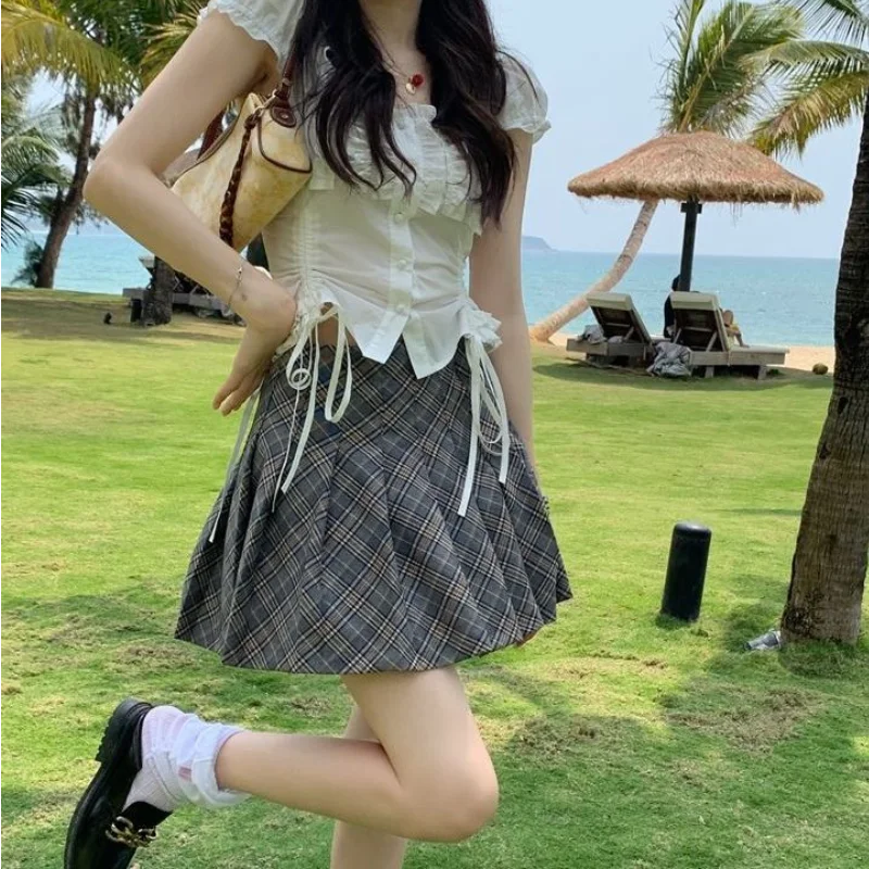Elegant Gothic Skirt Women Vintage Casual High Waist Pleated Skirt Sweet A-line Party Lolita Skirt Summer 2021 New B087
Elegant Gothic Skirt Women Vintage Casual High Waist Pleated Skirt Sweet A-line Party Lolita Skirt Summer 2021 New B087
