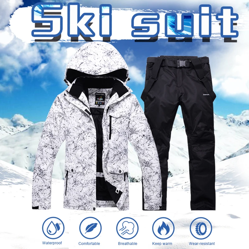 High Quality Man Woman Skis Set Winter Snowboard Snow Clothing Skiing Kits Waterproof Thick -30 Warm Suit Ski Jackets + Pants
High Quality Man Woman Skis Set Winter Snowboard Snow Clothing Skiing Kits Waterproof Thick -30 Warm Suit Ski Jackets + Pants