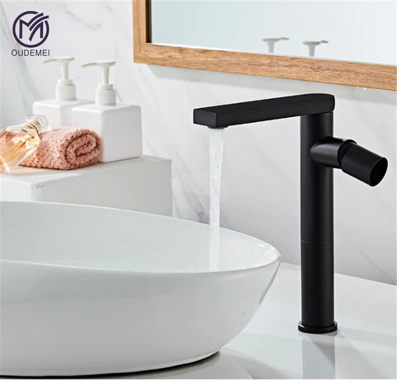 Brass Chrome Deck Mounted Single Handle Hot and Cold Water Tap Bathroom Black Faucet Electric Faucets
Brass Chrome Deck Mounted Single Handle Hot and Cold Water Tap Bathroom Black Faucet Electric Faucets