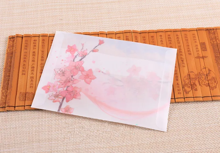 Envelope Paper Bag Pink Japan Cherry Sakura Blossom Painting Design Artificial Parchment Post Card 200pcs Free shipping
Envelope Paper Bag Pink Japan Cherry Sakura Blossom Painting Design Artificial Parchment Post Card 200pcs Free shipping