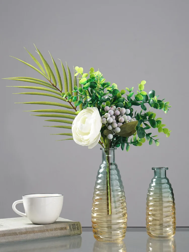 Retro Transparent Glass Vases Small Caliber Flower Bottle Living Room Dry Flower Glass Container Tabletop Ornament Home Decor
Retro Transparent Glass Vases Small Caliber Flower Bottle Living Room Dry Flower Glass Container Tabletop Ornament Home Decor