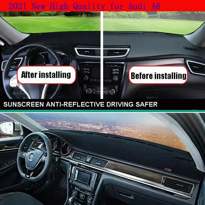 For Audi A6 Car Interior Dashboard Cover Non Slip Dash Mat Sun Shade Carpet Pad Accessories for the car
For Audi A6 Car Interior Dashboard Cover Non Slip Dash Mat Sun Shade Carpet Pad Accessories for the car