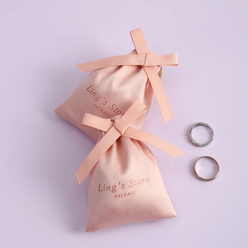 100Pcs Custom Logo Pink Flannel Jewelry Ribbon Bag Gift Velvet Suede Pouches Wedding Favors Candy Packaging Birthday Decoration
100Pcs Custom Logo Pink Flannel Jewelry Ribbon Bag Gift Velvet Suede Pouches Wedding Favors Candy Packaging Birthday Decoration