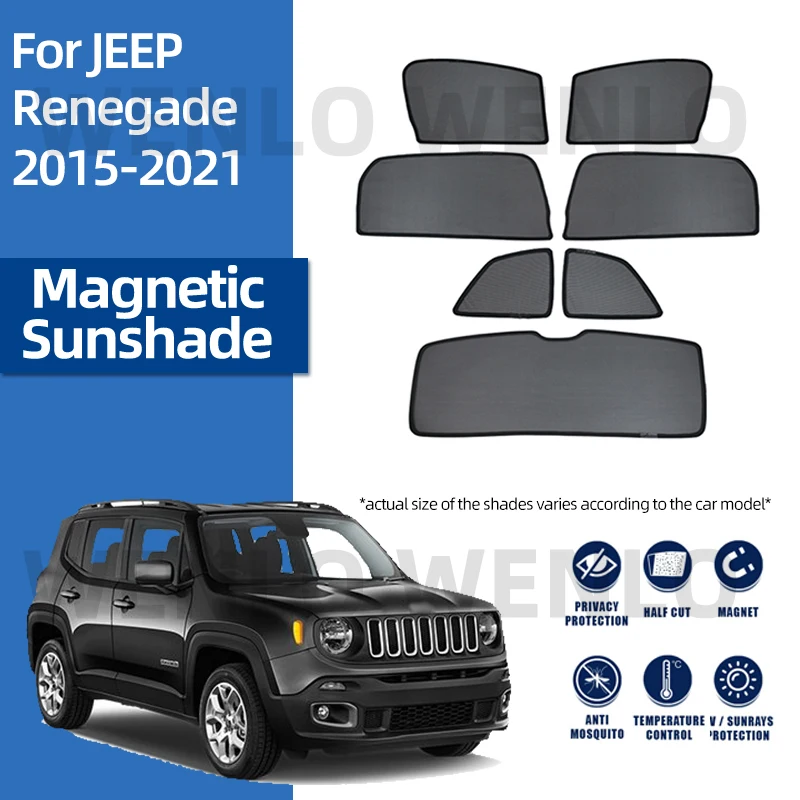 Для JEEP Renegade 2015-2021 занавеска на лобовое стекло, внутренний солнцезащитный козырек, магнитный солнцезащитный козырек с сеткой на зажиме, детский солнцезащитный козырек на боковое окно
Для JEEP Renegade 2015-2021 занавеска на лобовое стекло, внутренний солнцезащитный козырек, магнитный солнцезащитный козырек с сеткой на зажиме, детский солнцезащитный козырек на боковое окно