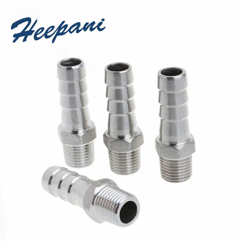 5pcs 316L Stainless steel pagoda connector external thread M12x1.75 with 10.2mm 8.2mm joint coupling connector barb pipe fitting
5pcs 316L Stainless steel pagoda connector external thread M12x1.75 with 10.2mm 8.2mm joint coupling connector barb pipe fitting