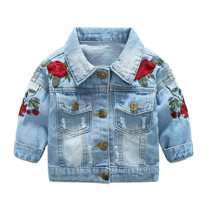 Baby Girls Denim Jackets Spring Autumn Coats Flower Children's Jeans Jackets Fashion Girls Casual Jacket Suit Coat For Baby
Baby Girls Denim Jackets Spring Autumn Coats Flower Children's Jeans Jackets Fashion Girls Casual Jacket Suit Coat For Baby