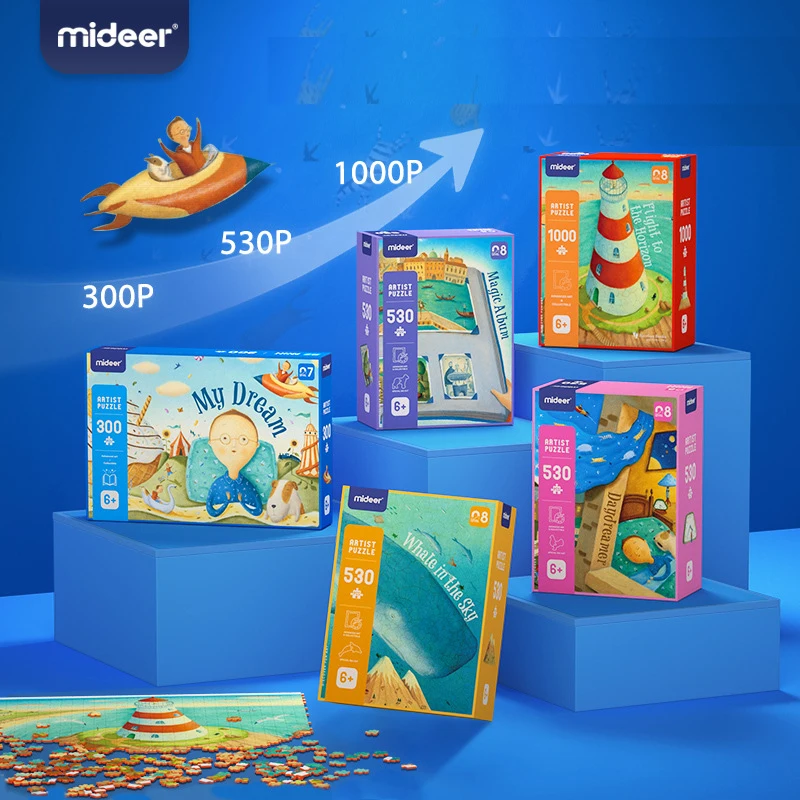 Mideer 1000 Pieces Artist Jigsaw Puzzle Whimsical Series Advanced Decompression Educational Toys For Adults Kids Ages 6Y+
Mideer 1000 Pieces Artist Jigsaw Puzzle Whimsical Series Advanced Decompression Educational Toys For Adults Kids Ages 6Y+