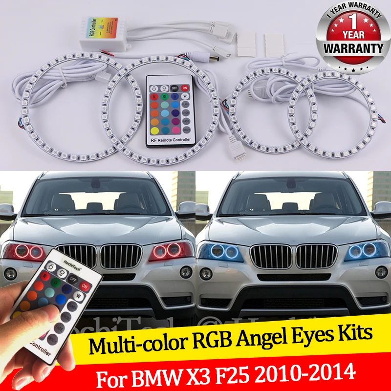 Для BMW X3 F25 2010 2011 2012 2013 2014 Ксеноновые фары 16 цветов RGB «ангельские глазки» фотокольца RF Беспроводное управление DRL
Для BMW X3 F25 2010 2011 2012 2013 2014 Ксеноновые фары 16 цветов RGB «ангельские глазки» фотокольца RF Беспроводное управление DRL