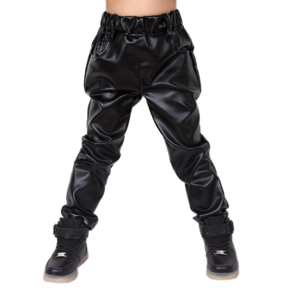 New Fashion Autumn and Winter Kids Harem Hip Hop Pants Multi-pockets Children's Black Faux PU Leather Slim Trousers For Boys
New Fashion Autumn and Winter Kids Harem Hip Hop Pants Multi-pockets Children's Black Faux PU Leather Slim Trousers For Boys
