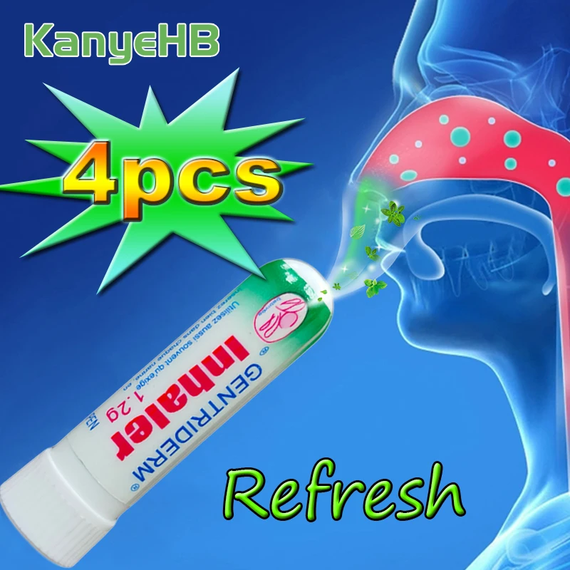 4Pcs Refresh Mint Poy Sian Nasal Inhaler Thailand Siang Mint Cylinder Rhinitis Cold Headache Congestion Relief Nose OintmentA405
4Pcs Refresh Mint Poy Sian Nasal Inhaler Thailand Siang Mint Cylinder Rhinitis Cold Headache Congestion Relief Nose OintmentA405