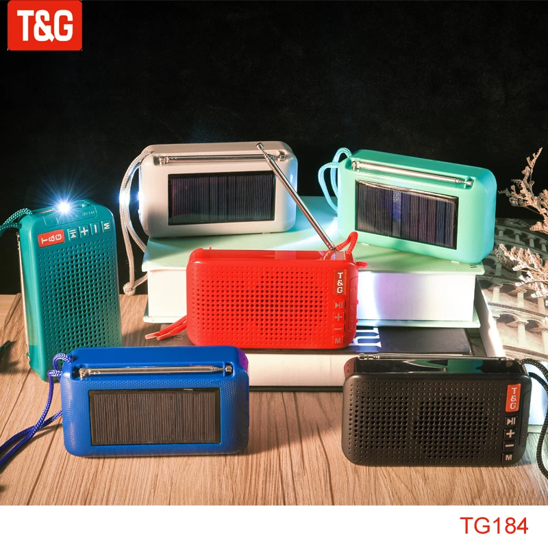 Портативный Bluetooth-динамик T & G TG184 на солнечной батарее, беспроводная уличная ручка с фонариком, s FM-радио, водонепроницаемая колонка
Портативный Bluetooth-динамик T & G TG184 на солнечной батарее, беспроводная уличная ручка с фонариком, s FM-радио, водонепроницаемая колонка