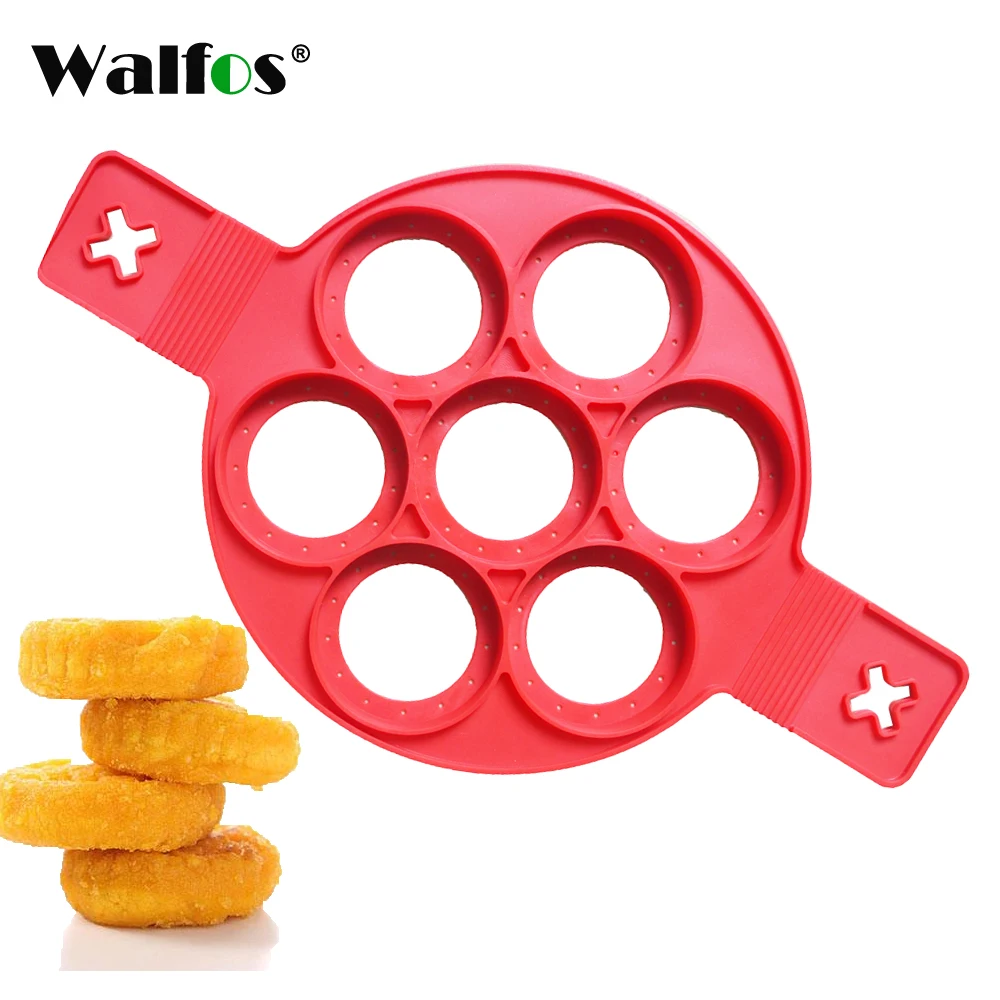 Walfos FOOD GRADE Silicone Nonstick Egg Ring Cookie Meat Pie Maker Dessert Pancake Mold Maker Baking Tools Cake Pan Mold
Walfos FOOD GRADE Silicone Nonstick Egg Ring Cookie Meat Pie Maker Dessert Pancake Mold Maker Baking Tools Cake Pan Mold