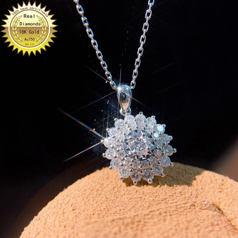 Ожерелье из настоящего 18-каратного золота с бриллиантами natura 0.65ct, H-M024
Ожерелье из настоящего 18-каратного золота с бриллиантами natura 0.65ct, H-M024