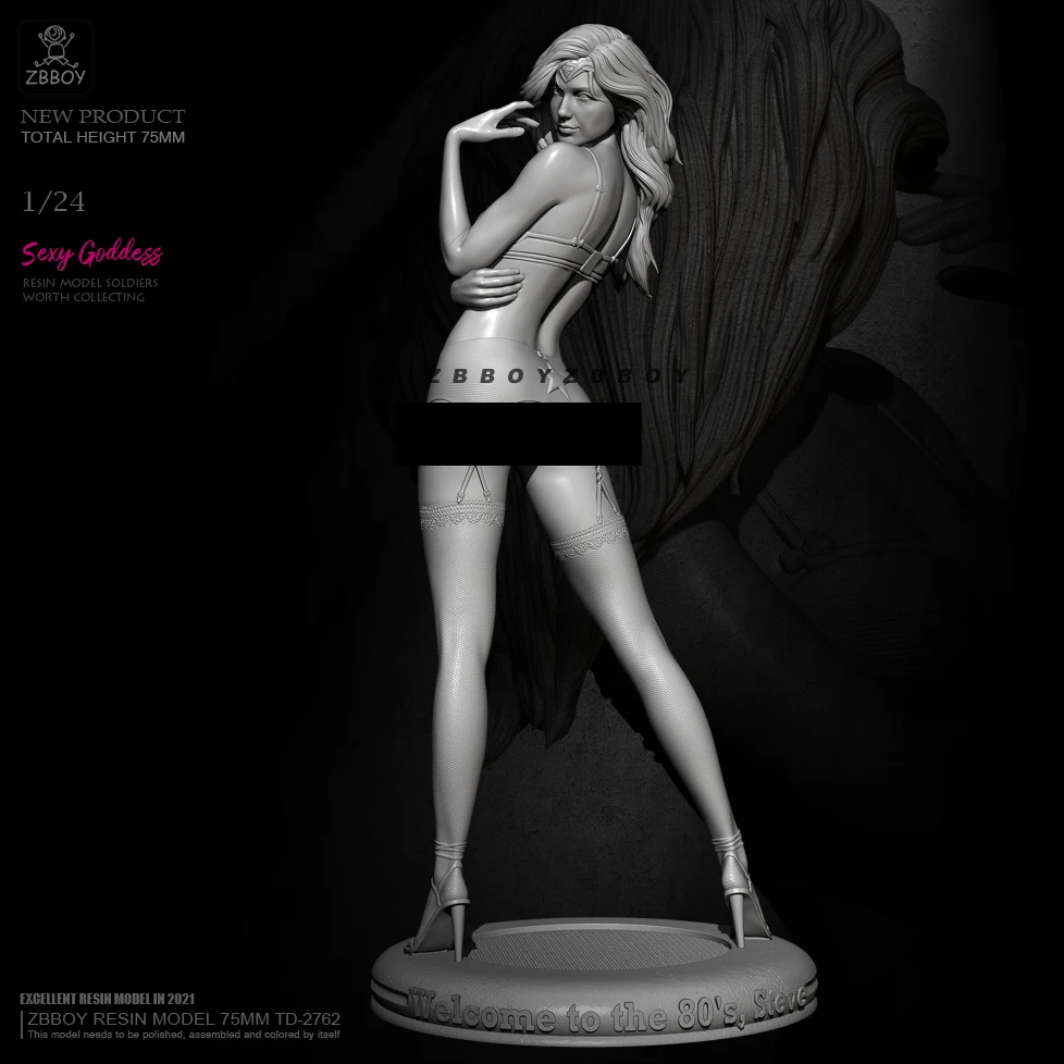 75mm 1/24 Resin model kits figure beauty colorless and self-assembled TD-2762
75mm 1/24 Resin model kits figure beauty colorless and self-assembled TD-2762
