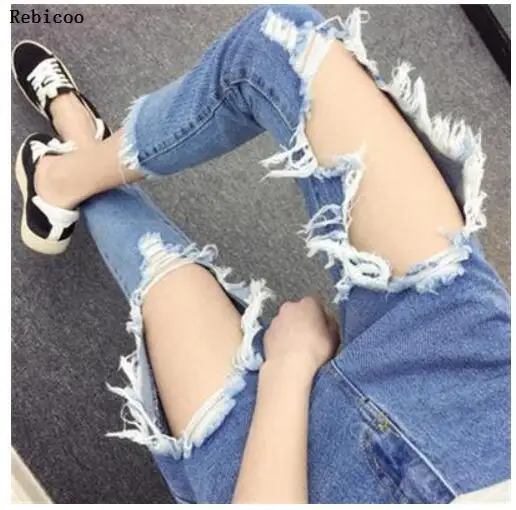 Ripped Jeans Ins Recommended Women's Loose Thin Jeans Women Pants Breeches Overalls Vintage Female Torn Trousers
Ripped Jeans Ins Recommended Women's Loose Thin Jeans Women Pants Breeches Overalls Vintage Female Torn Trousers
