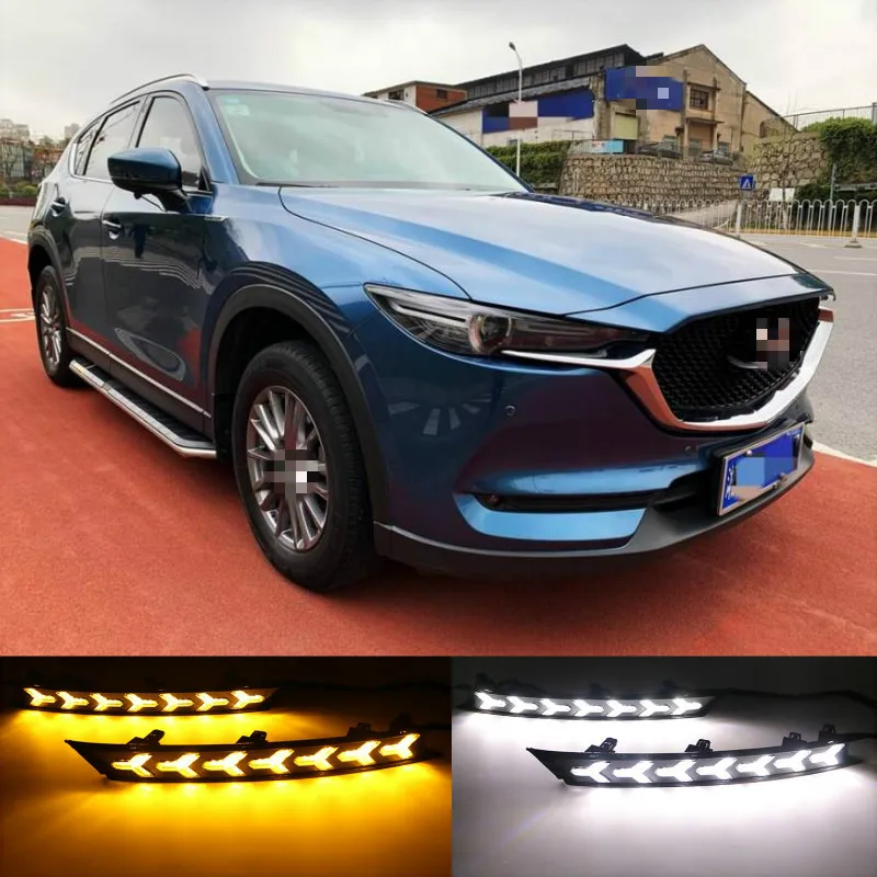 2Pcs DRL 12V LED Daytime Running Light Fog Lamp Decoration For Mazda CX-5 CX5 2017 2018 2019 Flowing Turn Signal
2Pcs DRL 12V LED Daytime Running Light Fog Lamp Decoration For Mazda CX-5 CX5 2017 2018 2019 Flowing Turn Signal