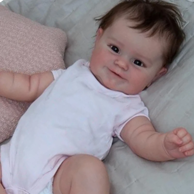 50CM Reborn Baby Doll Newborn Girl Baby Lifelike Real Soft Touch Maddie with Hand-Rooted Hair High Quality Handmade Art Doll
50CM Reborn Baby Doll Newborn Girl Baby Lifelike Real Soft Touch Maddie with Hand-Rooted Hair High Quality Handmade Art Doll