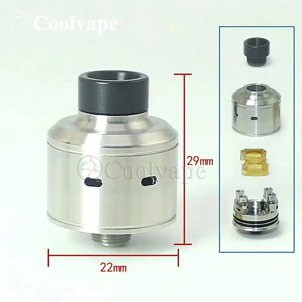 SXK Citadel Style RDA Atomizer tank Rebuildable Dripping Atomizer MTL RDA with BF Pin 316 Stainless Steel 22mm Diameter
SXK Citadel Style RDA Atomizer tank Rebuildable Dripping Atomizer MTL RDA with BF Pin 316 Stainless Steel 22mm Diameter