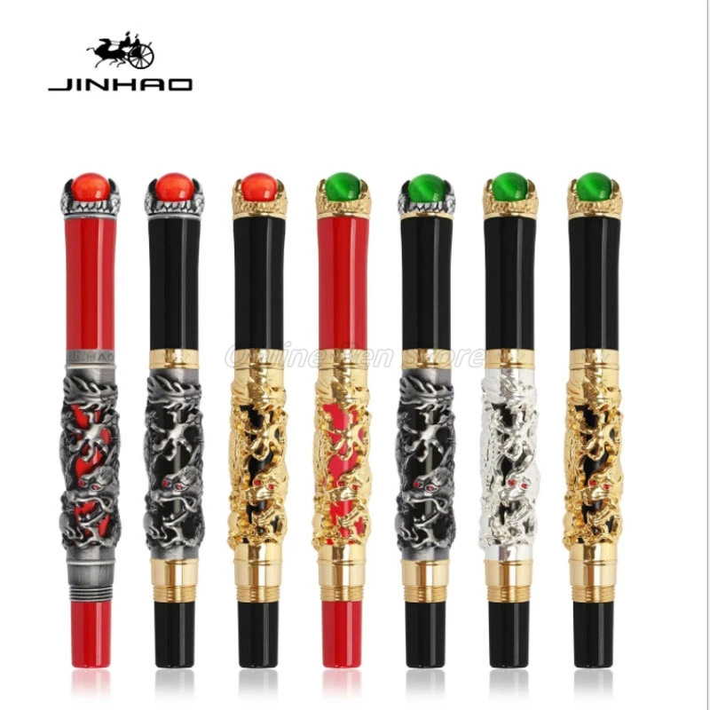 Jinhao блестящая древняя дракона король жемчужная резьба тиснение с золотой отделкой шариковая ручка профессиональные канцелярские принадлежности для письма
Jinhao блестящая древняя дракона король жемчужная резьба тиснение с золотой отделкой шариковая ручка профессиональные канцелярские принадлежности для письма