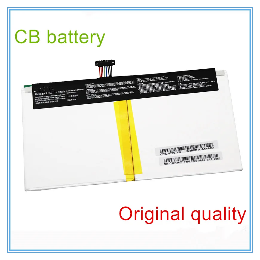 Original quality Laptop Battery C12N1607 3.85V/32Wh/ 8320mAh For Mini T102H T102HA TABLET
Original quality Laptop Battery C12N1607 3.85V/32Wh/ 8320mAh For Mini T102H T102HA TABLET