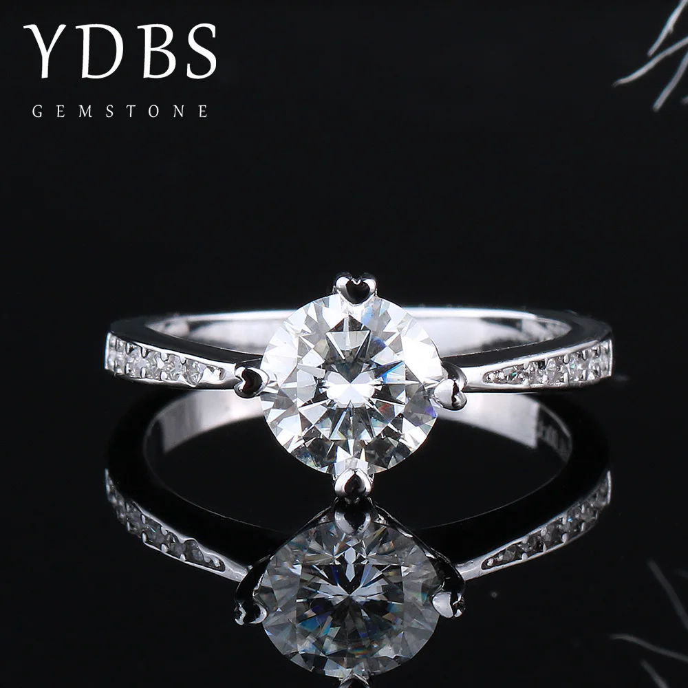 YDBS 14K White Gold 1ct Moissanite Diamond Four-Claw Love Ring Jewelry Wedding Banquet Engagement Diamond Ring
YDBS 14K White Gold 1ct Moissanite Diamond Four-Claw Love Ring Jewelry Wedding Banquet Engagement Diamond Ring