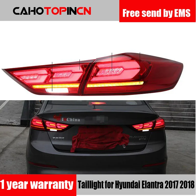 2PCS Rear Running light + Brake Light + Reverse + Dynamic Turn Signal Car LED Tail Light Taillight For Hyundai Elantra 2017 2018
2PCS Rear Running light + Brake Light + Reverse + Dynamic Turn Signal Car LED Tail Light Taillight For Hyundai Elantra 2017 2018