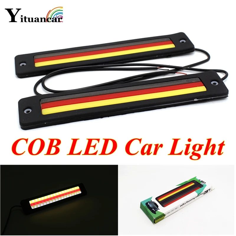 Yituancar 2Pcs 18.8CM COB LED Daytime Running Lights Bar White DC12V Waterproof Flexible DRL Car Styling Fog Day Lamp With Stick
Yituancar 2Pcs 18.8CM COB LED Daytime Running Lights Bar White DC12V Waterproof Flexible DRL Car Styling Fog Day Lamp With Stick