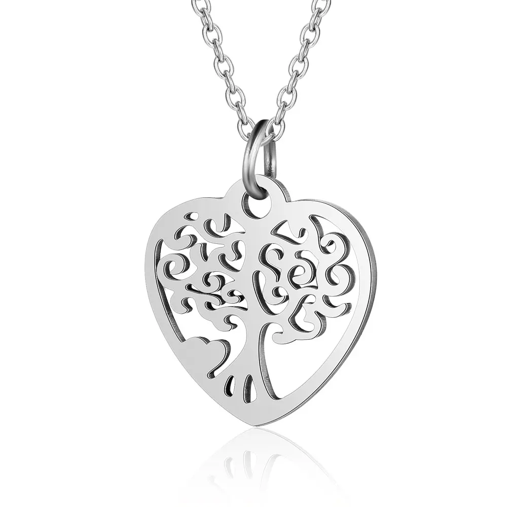 Stainless Steel Heart Tree of Life Charm Necklace Dainty Jewelry Pendant Necklaces Gift
Stainless Steel Heart Tree of Life Charm Necklace Dainty Jewelry Pendant Necklaces Gift