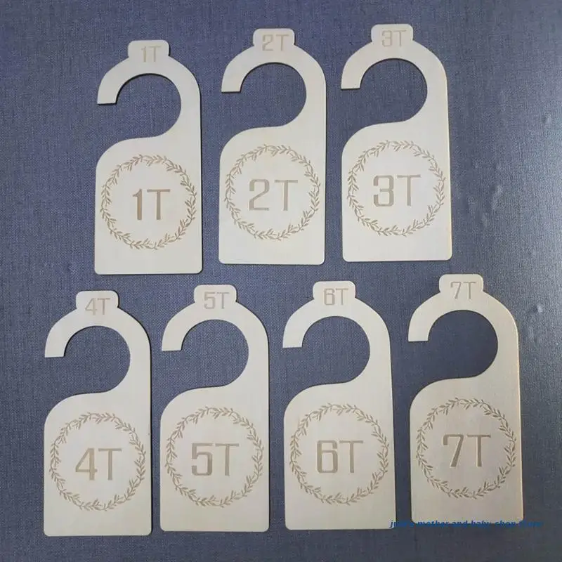 67JC 7 Pcs Baby Closet Size Divider Wooden Baby Closet Organizers from Newborn Infant to 24 Months for Home Nursery Baby Clothes
67JC 7 Pcs Baby Closet Size Divider Wooden Baby Closet Organizers from Newborn Infant to 24 Months for Home Nursery Baby Clothes