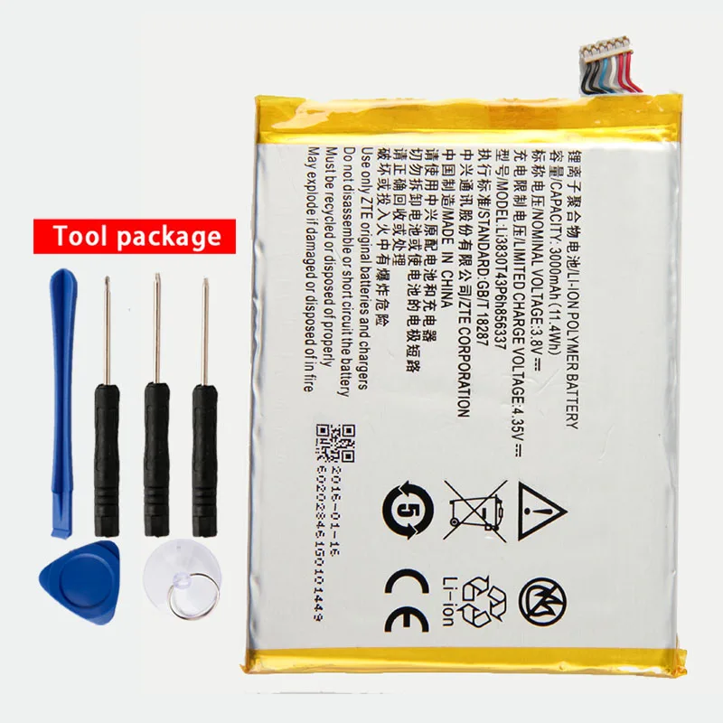 Оригинальный аккумулятор Li3830T43P6h856337 для телефона ZTE Blade X9 A711 Blade S6 Lux Q7/-C G719C N939St N939SD N939SC 3000 мАч
Оригинальный аккумулятор Li3830T43P6h856337 для телефона ZTE Blade X9 A711 Blade S6 Lux Q7/-C G719C N939St N939SD N939SC 3000 мАч