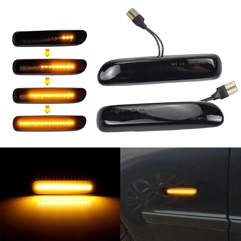Car Smoked LED Dynamic Side Marker Light Turn Signal Blinker for BMW 3 Series E46 Coupe1997-2001
Car Smoked LED Dynamic Side Marker Light Turn Signal Blinker for BMW 3 Series E46 Coupe1997-2001