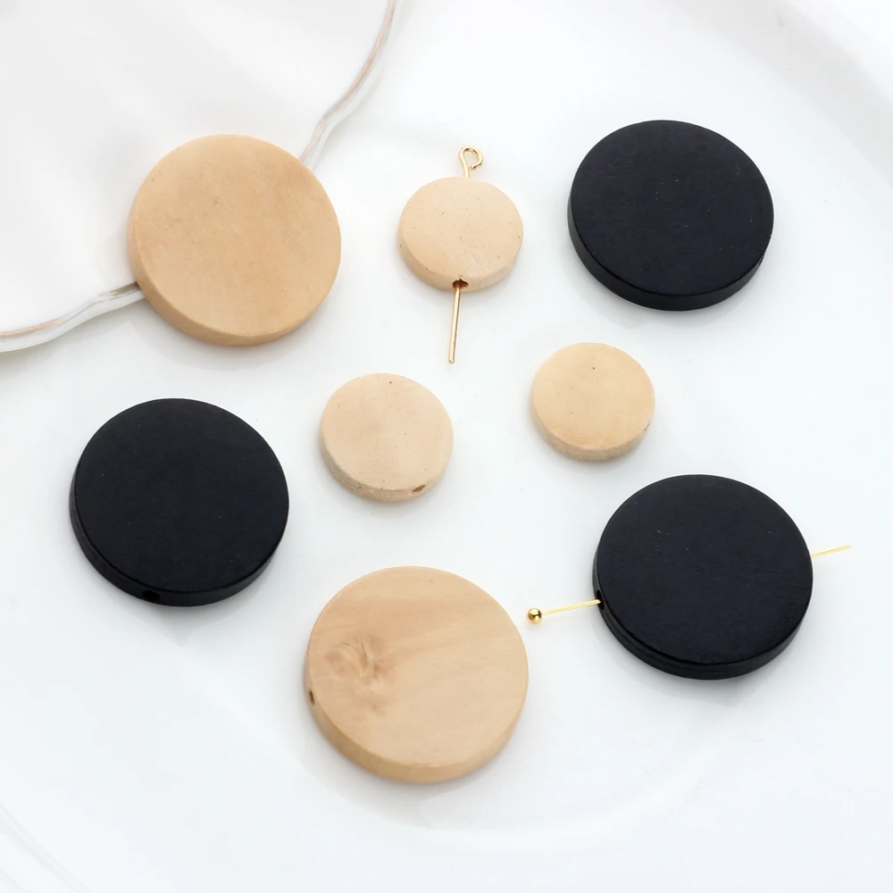 Natural Wood Round Shape Charms Loose Beads 25MM 15MM 10pcs/lot For DIY Wood Earrings Necklace Jewelry Making Accessories
Natural Wood Round Shape Charms Loose Beads 25MM 15MM 10pcs/lot For DIY Wood Earrings Necklace Jewelry Making Accessories
