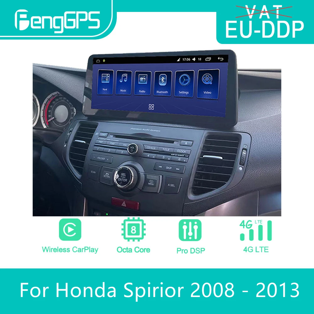 Автомагнитола для Honda Spirior 2008-2013, Android, стерео, мультимедийный плеер, Авторадио 2 Din, GPS-навигация, сенсорный экран IPS
Автомагнитола для Honda Spirior 2008-2013, Android, стерео, мультимедийный плеер, Авторадио 2 Din, GPS-навигация, сенсорный экран IPS