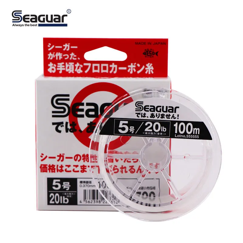 Оригинальная рыболовная леска SEAGUAR с белым ярлыком, 4-20 фунтов, 100% фторуглеродная рыболовная леска, 100 м
Оригинальная рыболовная леска SEAGUAR с белым ярлыком, 4-20 фунтов, 100% фторуглеродная рыболовная леска, 100 м