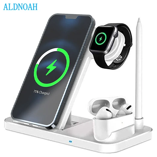 4 in 1 Wireless Charger Station Fast Charging Stand for iPhone 12 11 X XS XR XS Max X 8 For Apple Watch 6 5 4 3 2 Airpods Pro
4 in 1 Wireless Charger Station Fast Charging Stand for iPhone 12 11 X XS XR XS Max X 8 For Apple Watch 6 5 4 3 2 Airpods Pro