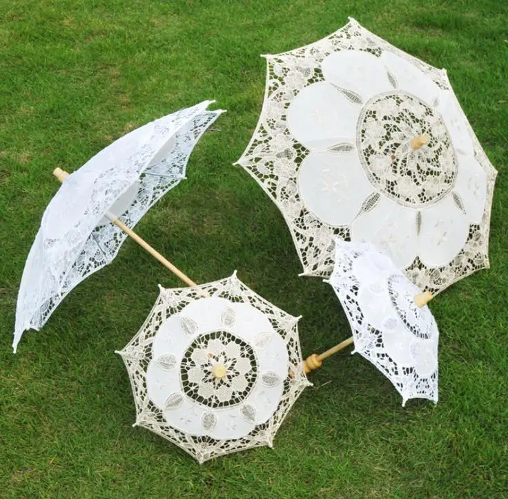 Lace Bride Sun Umbrellas White Lace Bridesmaid Sun Umbrella Cotton Embroidery White Ivory Lace Parasol Bride Wedding Umbrella SN
Lace Bride Sun Umbrellas White Lace Bridesmaid Sun Umbrella Cotton Embroidery White Ivory Lace Parasol Bride Wedding Umbrella SN