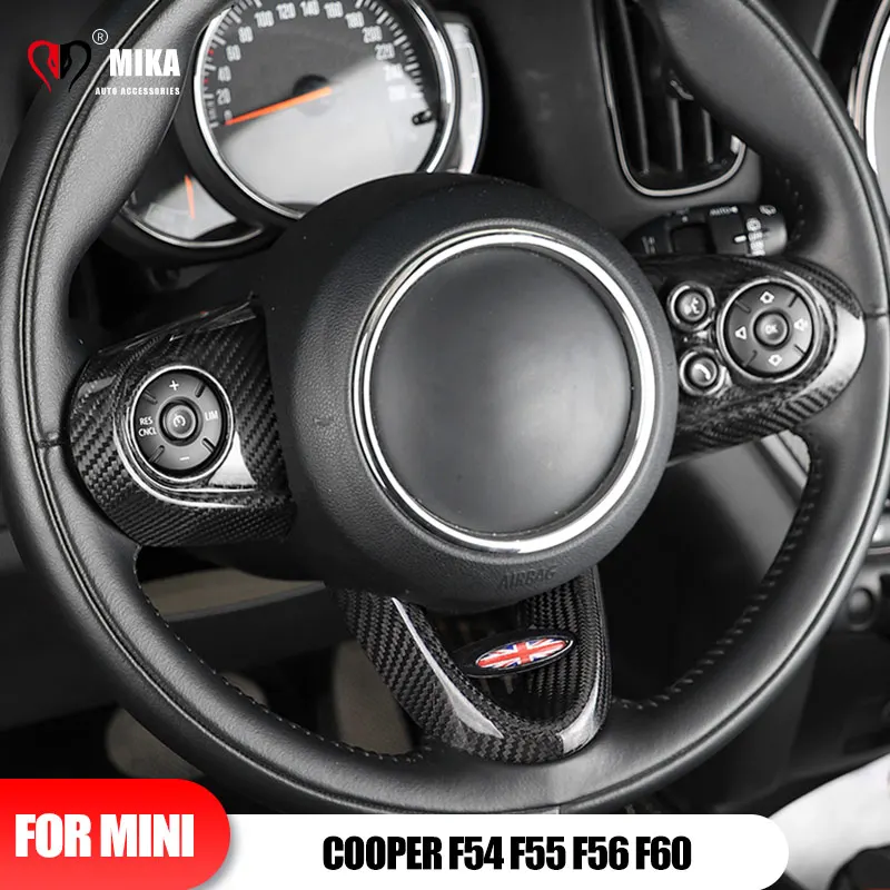 3PCS Steering Wheel Panel Covers Case Real Carbon Fiber Button For MINI Copper F54 F55 F56 F57 F60 Interior Auto Accessories
3PCS Steering Wheel Panel Covers Case Real Carbon Fiber Button For MINI Copper F54 F55 F56 F57 F60 Interior Auto Accessories